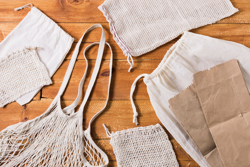 pochettes et sacs en tissus