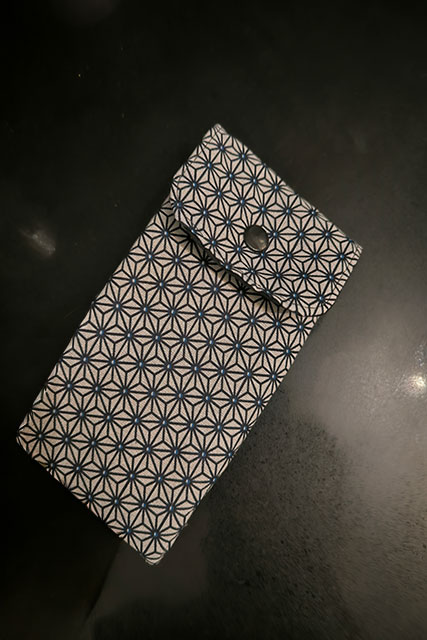Etui à lunettes cousu main