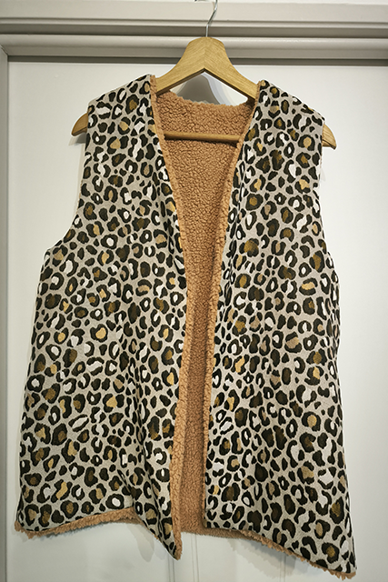 Gilet réversible cousu main